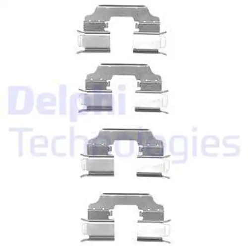 комплект принадлежности, дискови накладки DELPHI LX0549