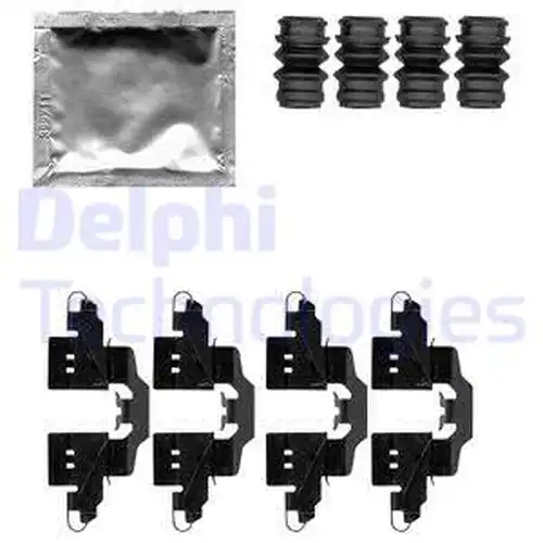 комплект принадлежности, дискови накладки DELPHI LX0550
