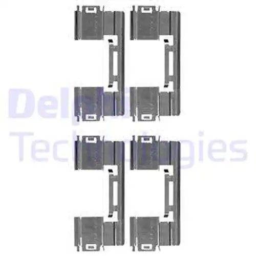 комплект принадлежности, дискови накладки DELPHI LX0551