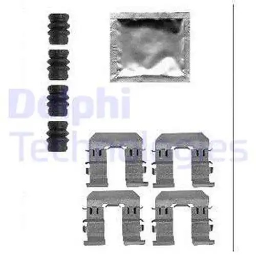 комплект принадлежности, дискови накладки DELPHI LX0565