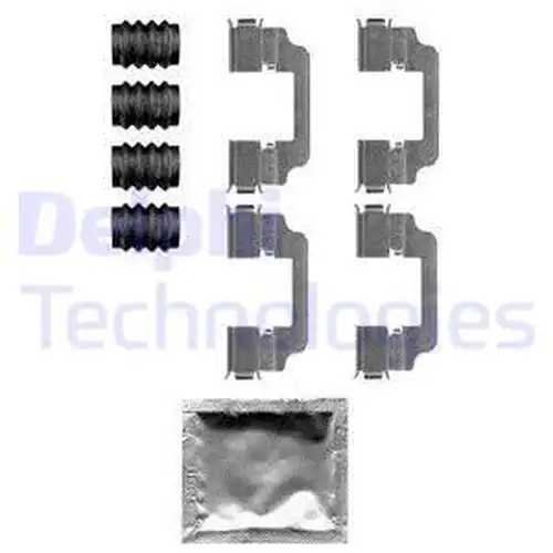 комплект принадлежности, дискови накладки DELPHI LX0584
