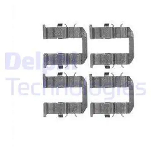 комплект принадлежности, дискови накладки DELPHI LX0602