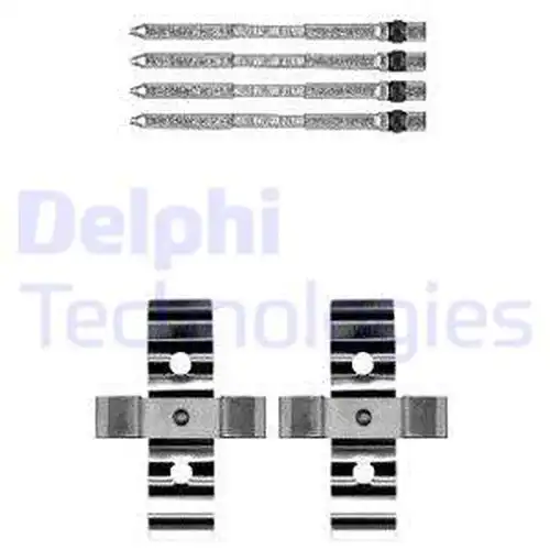 комплект принадлежности, дискови накладки DELPHI LX0604