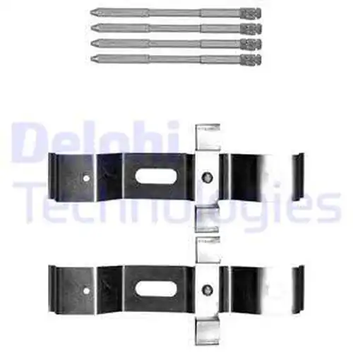 комплект принадлежности, дискови накладки DELPHI LX0628