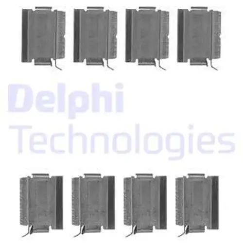 комплект принадлежности, дискови накладки DELPHI LX0649