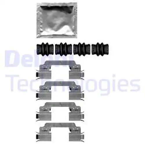 комплект принадлежности, дискови накладки DELPHI LX0651