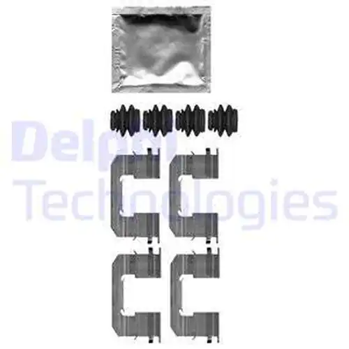 комплект принадлежности, дискови накладки DELPHI LX0663