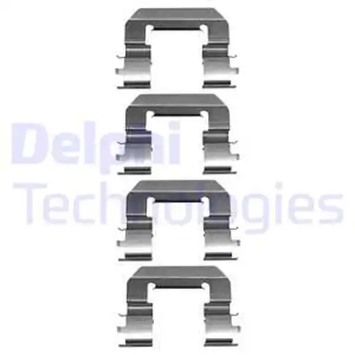 комплект принадлежности, дискови накладки DELPHI LX0667