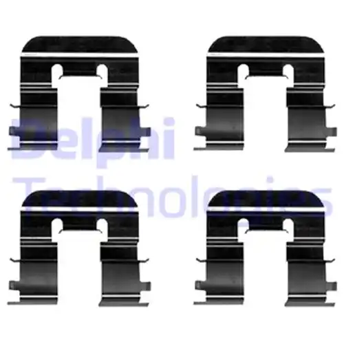 комплект принадлежности, дискови накладки DELPHI LX0676