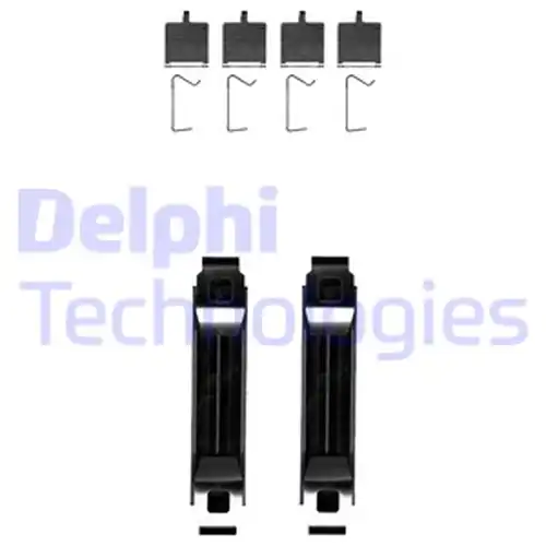 комплект принадлежности, дискови накладки DELPHI LX0681