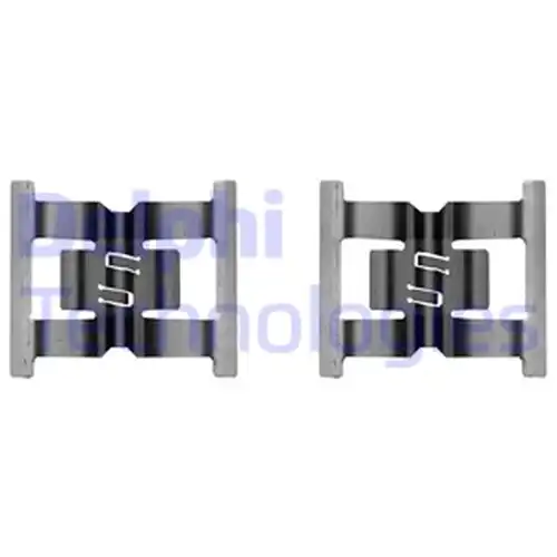 комплект принадлежности, дискови накладки DELPHI LX0682