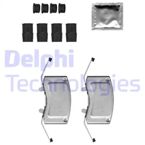 комплект принадлежности, дискови накладки DELPHI LX0699