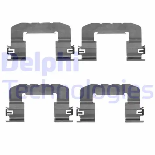 комплект принадлежности, дискови накладки DELPHI LX0725