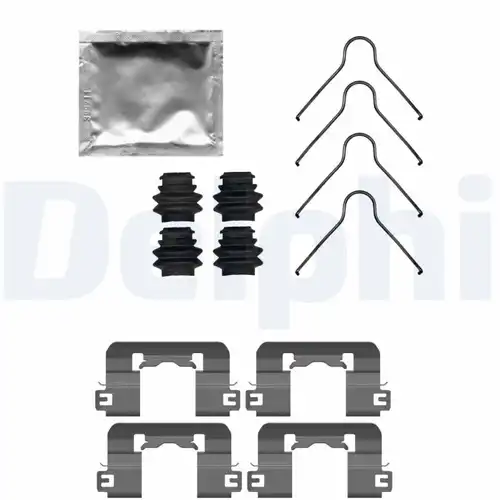 комплект принадлежности, дискови накладки DELPHI LX0741