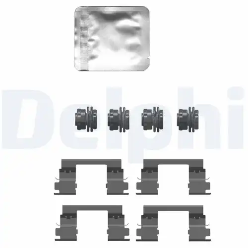 комплект принадлежности, дискови накладки DELPHI LX0747