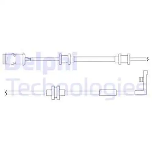 предупредителен контактен сензор, износване на накладките DELPHI LZ0167