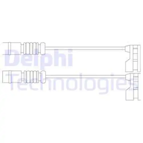предупредителен контактен сензор, износване на накладките DELPHI LZ0175