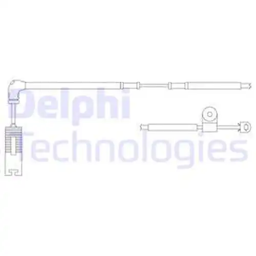 предупредителен контактен сензор, износване на накладките DELPHI LZ0184