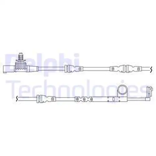 предупредителен контактен сензор, износване на накладките DELPHI LZ0197