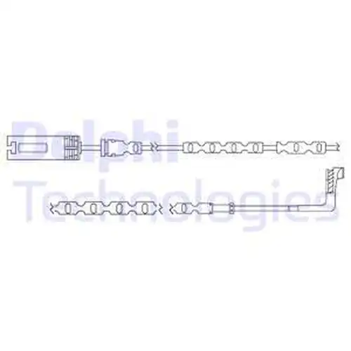 предупредителен контактен сензор, износване на накладките DELPHI LZ0216