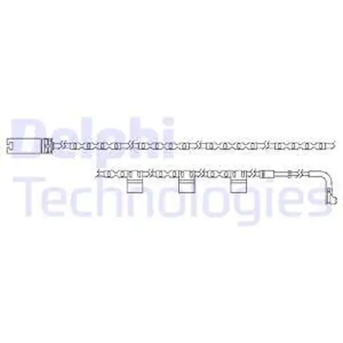 предупредителен контактен сензор, износване на накладките DELPHI LZ0234