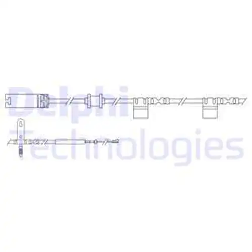 предупредителен контактен сензор, износване на накладките DELPHI LZ0241