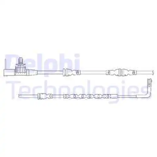 предупредителен контактен сензор, износване на накладките DELPHI LZ0260