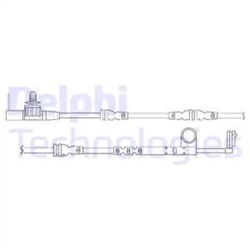 предупредителен контактен сензор, износване на накладките DELPHI LZ0266