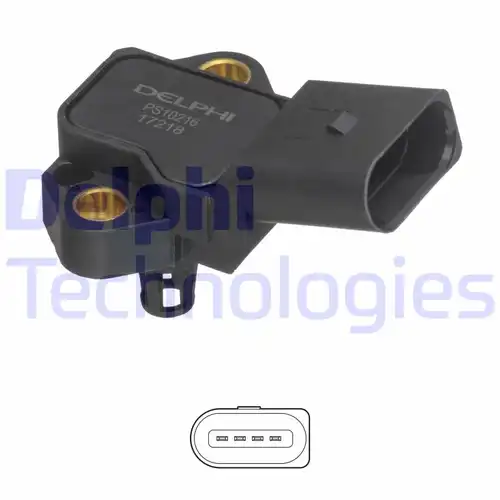 датчик, налчгане във всмукателните тръби DELPHI PS10216