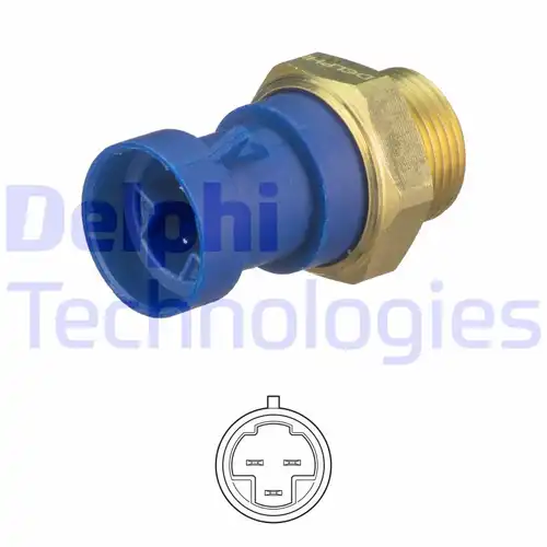 термошалтер, вентилатор на радиатора DELPHI TS10513
