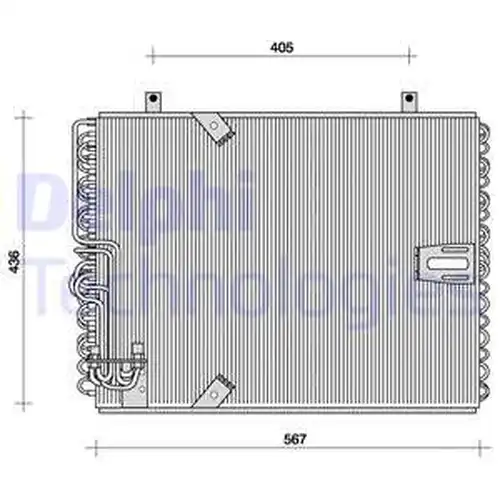 кондензатор, климатизация DELPHI TSP0225015