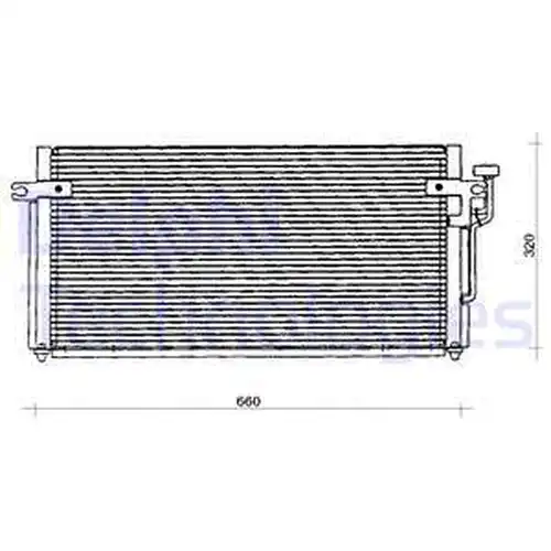 кондензатор, климатизация DELPHI TSP0225127