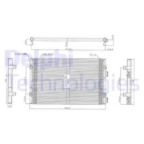 кондензатор, климатизация DELPHI TSP0225486