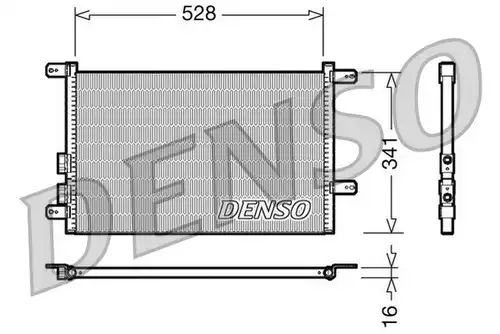 кондензатор, климатизация DENSO DCN01003