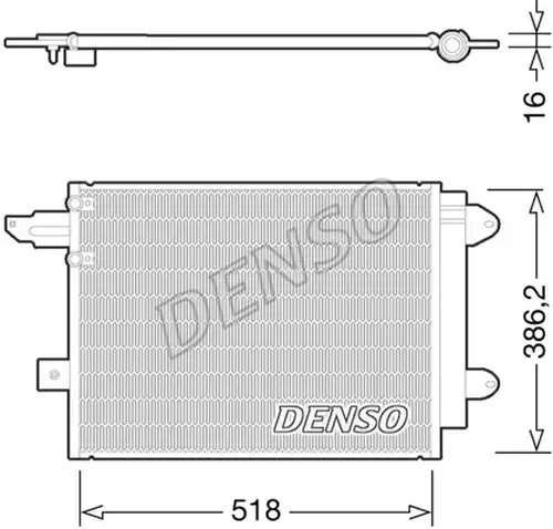 кондензатор, климатизация DENSO DCN02005