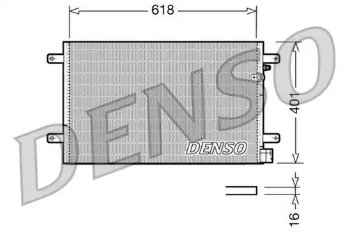 кондензатор, климатизация DENSO DCN02006