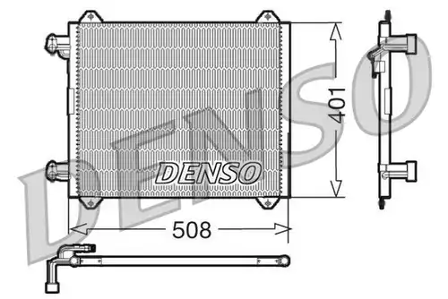 кондензатор, климатизация DENSO DCN02009