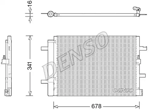 кондензатор, климатизация DENSO DCN02026