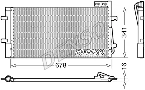 кондензатор, климатизация DENSO DCN02035