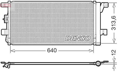 кондензатор, климатизация DENSO DCN02049
