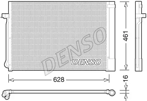 кондензатор, климатизация DENSO DCN05013