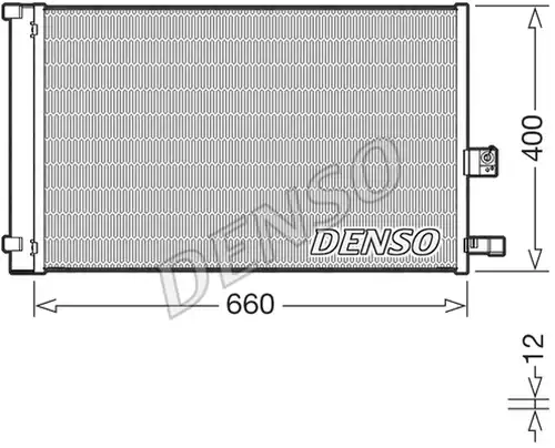 кондензатор, климатизация DENSO DCN05037