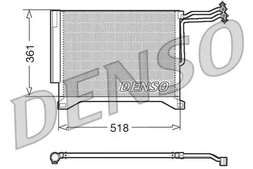 кондензатор, климатизация DENSO DCN05100
