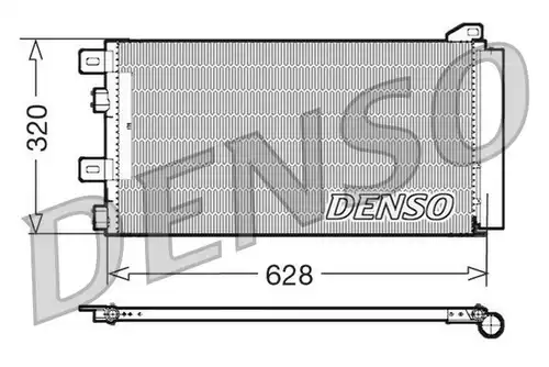 кондензатор, климатизация DENSO DCN05101