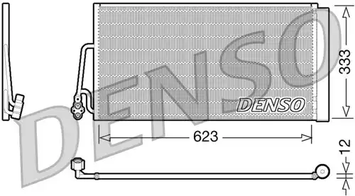 кондензатор, климатизация DENSO DCN05102