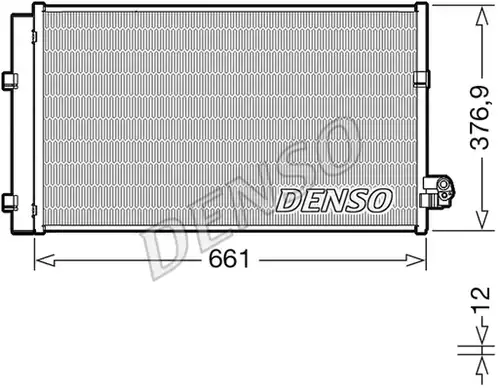 кондензатор, климатизация DENSO DCN05106