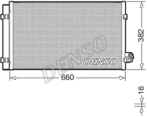 кондензатор, климатизация DENSO DCN05107