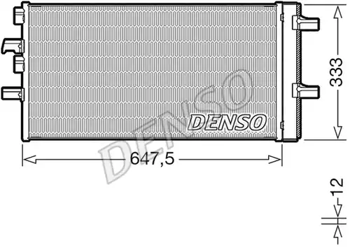 кондензатор, климатизация DENSO DCN05108