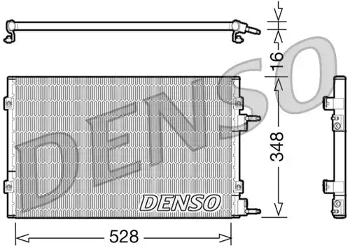 кондензатор, климатизация DENSO DCN06003