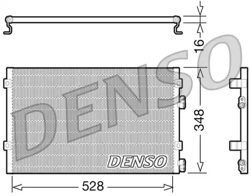 кондензатор, климатизация DENSO DCN06004